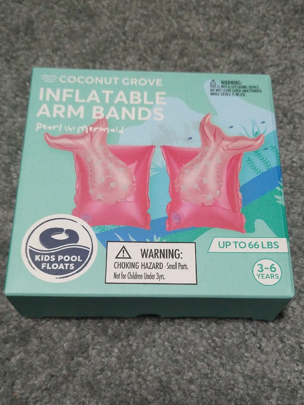 Pearl The Mermaid Inflatable Arm Bands - New